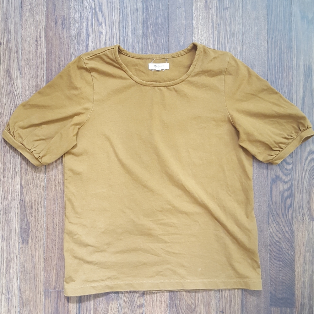 Madewell Mustard Yello 3/4 Sleeve xs